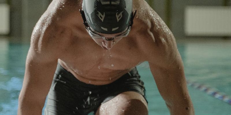 Atmospheric shot of a person preparing for a workout.